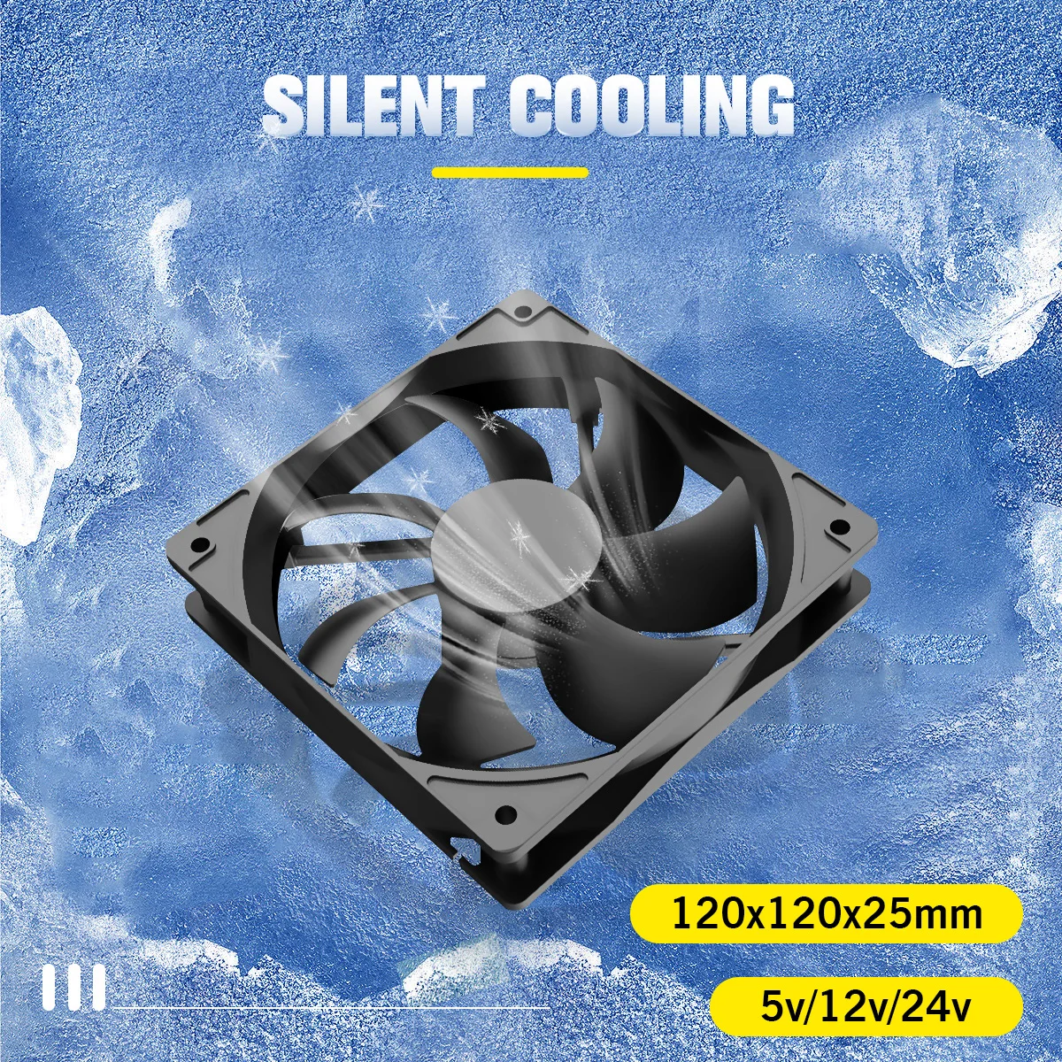 Вентилятор 5 в 12 в 24 в 120 мм - Фотография_3