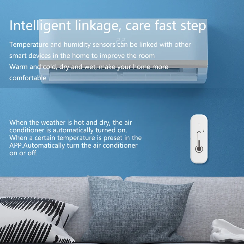 Умный wi-fi bluetooth датчик температуры и влажности tuya - Фотография_4