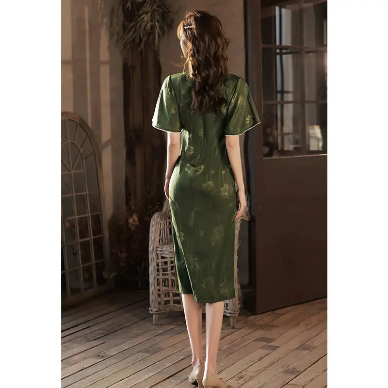 Женское платье-ципао в стиле ретро - Фотография_5