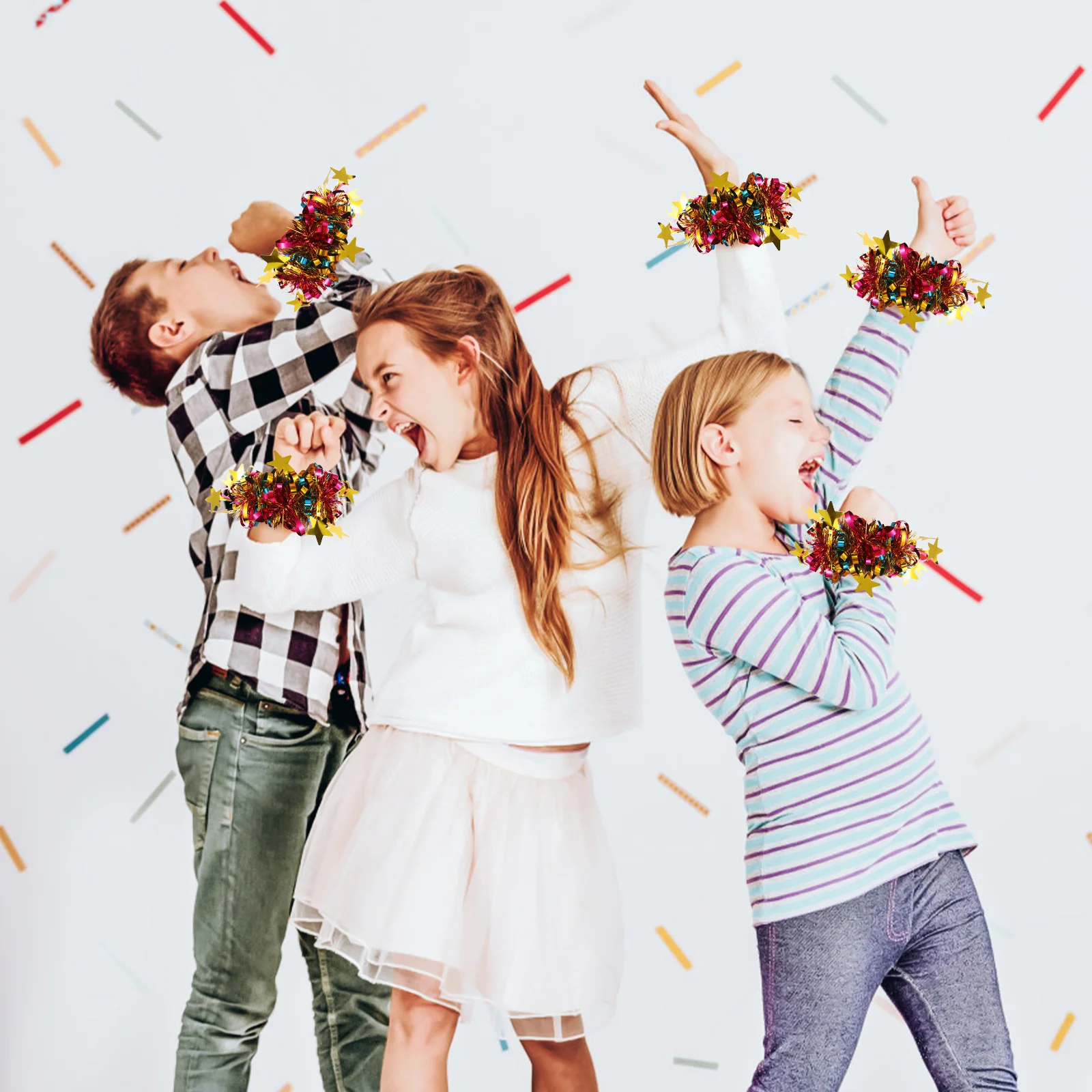 Пятиконечные шарики на запястье