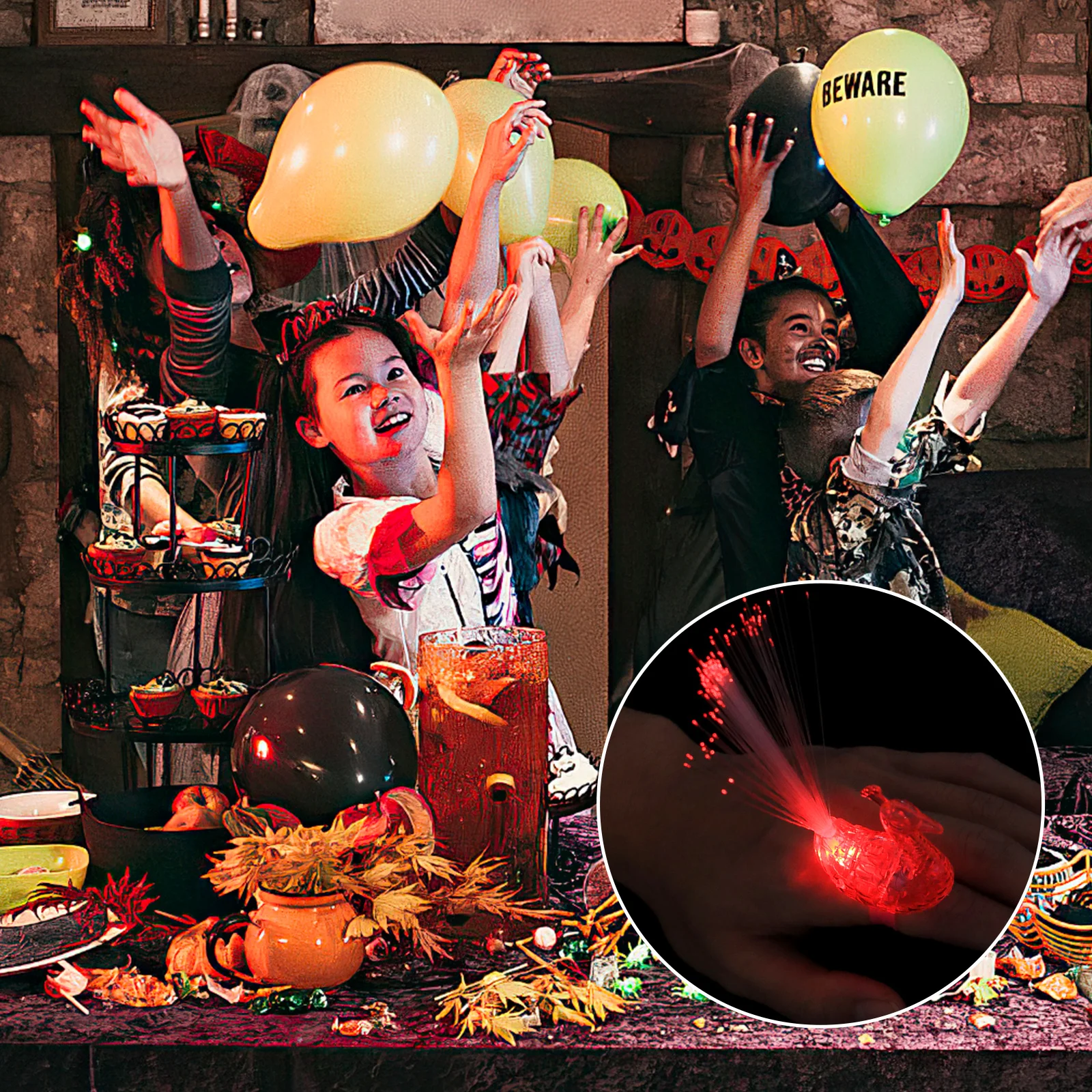 Оптоволоконные фонари в виде павлина - Фотография_5