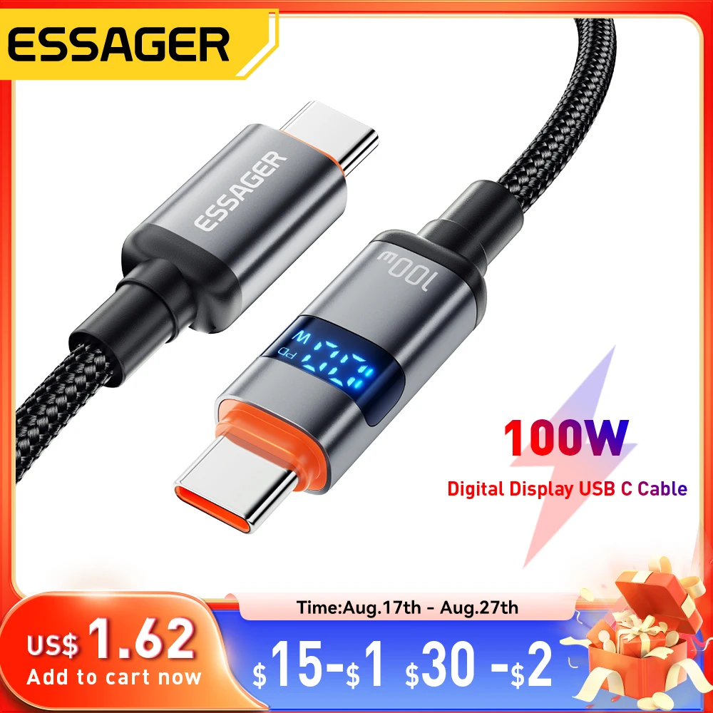Essager цифровой дисплей usb type