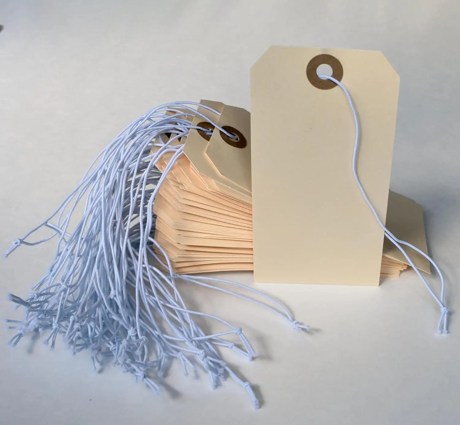 Бирки с прикрепленной эластичной веревкой - # коробка из 5 шт. - Фотография_6