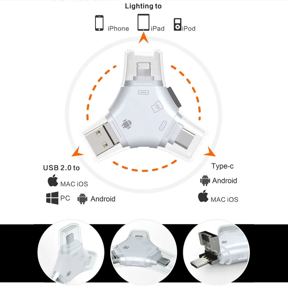 4-в-1 mini tf card reader micro - Фотография_4