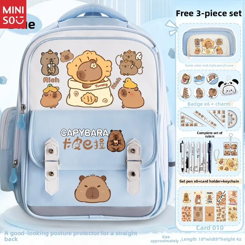 Школьный рюкзак miniso capybara - Фотография_4