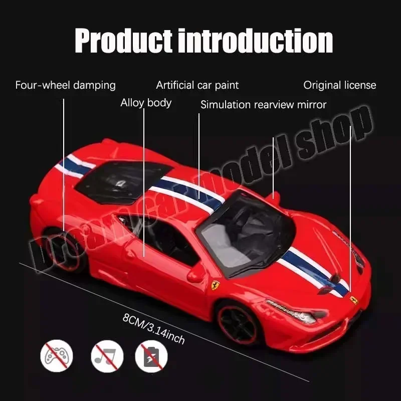 Оригинальный автомобиль bburago 1:64 ferrari series monza sp1 - Фотография_2