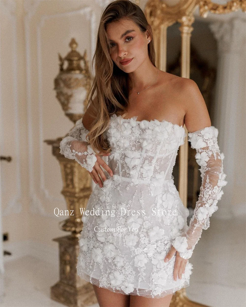 Короткие свадебные платья qanz - Фотография_3