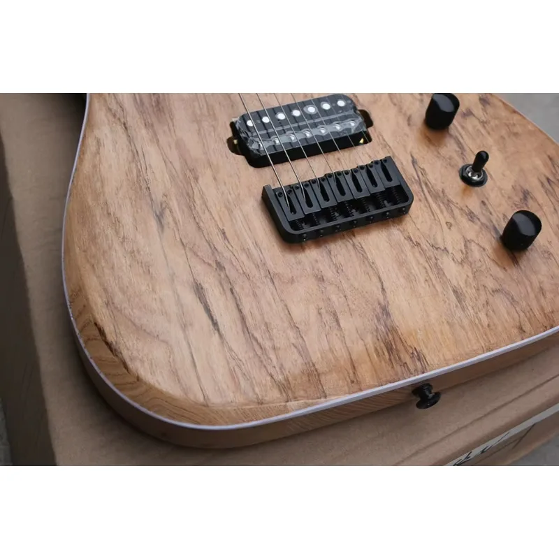 Stlffactory outlet- 7 strings natural electric guitar with 24 frets - Фотография_5