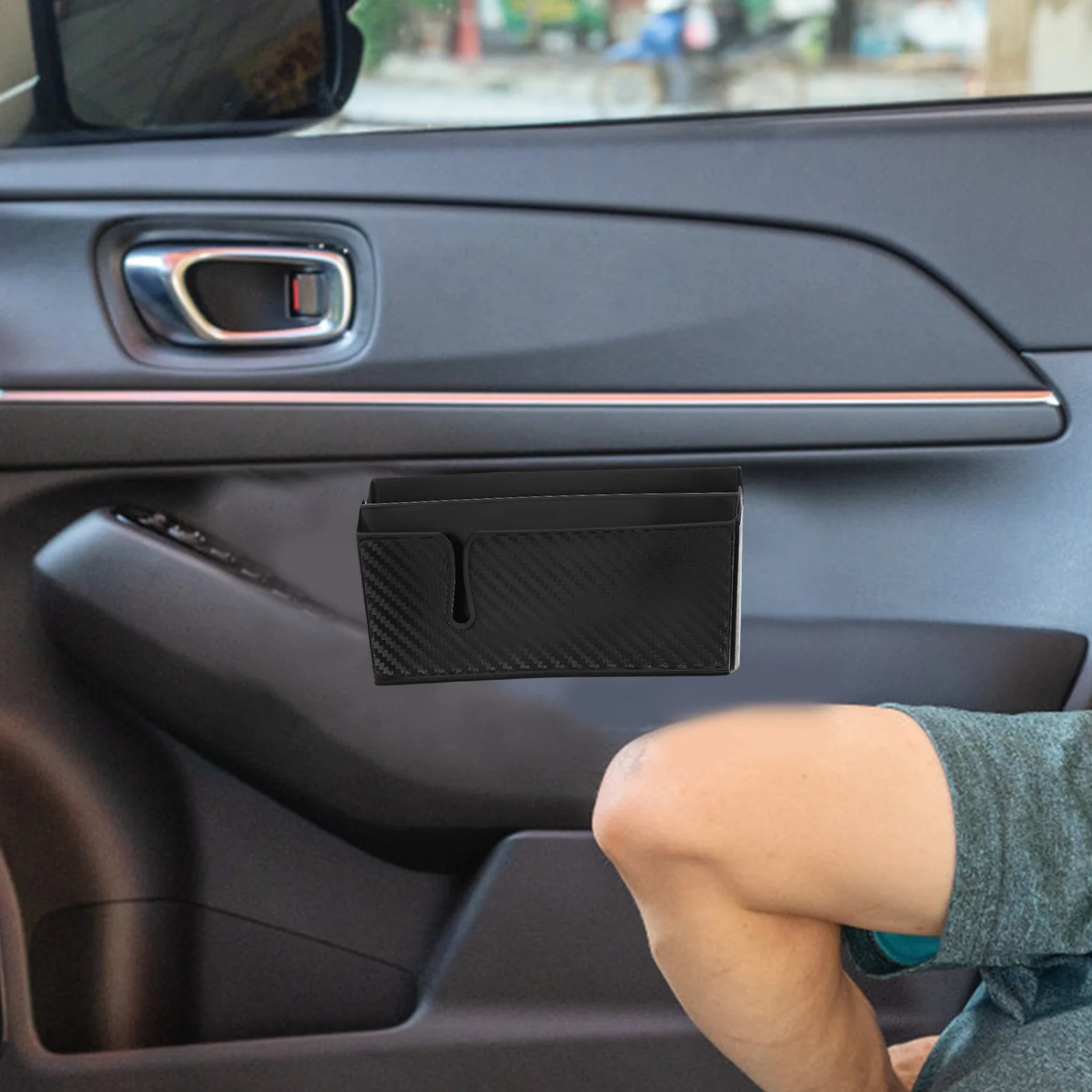 Прочный автомобильный органайзер из пвх из углеродного волокна - Фотография_4