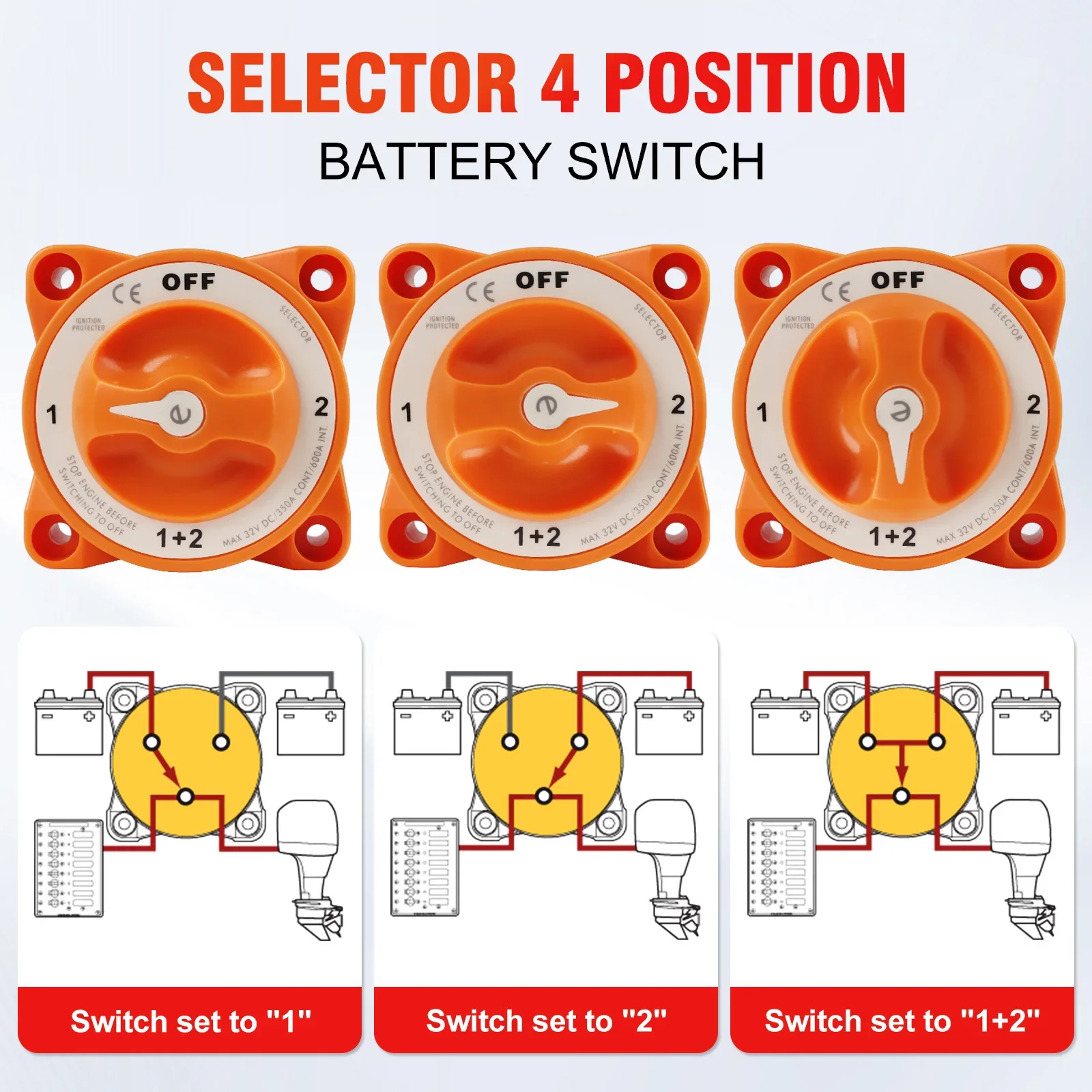 325a 32v dc 4-позиционный изолятор отключения 9002e e-series - Фотография_5