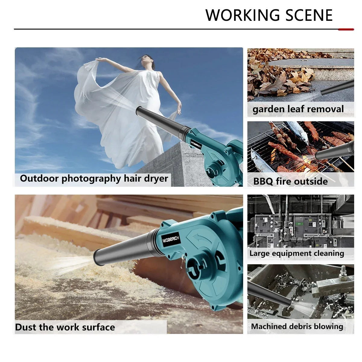 Беспроводной электрический воздуходувка 2 в 1 - Фотография_6