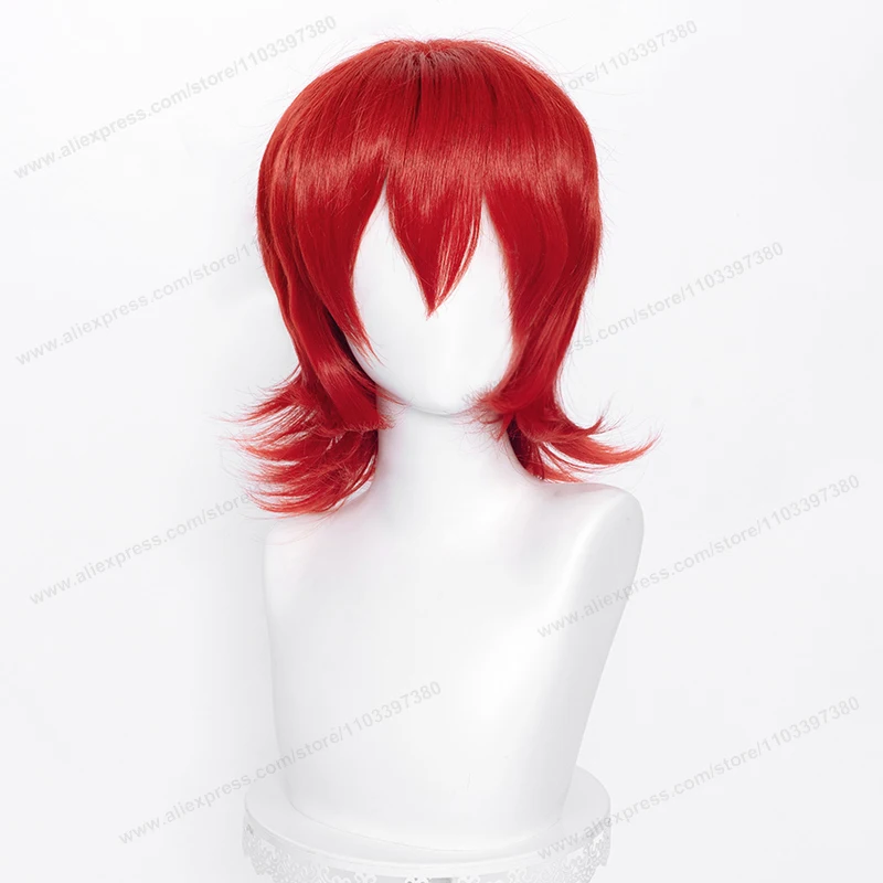 Синтетический парик в разрывом стиле 37 см с волчьей стрижкой и челкой - Фотография_5