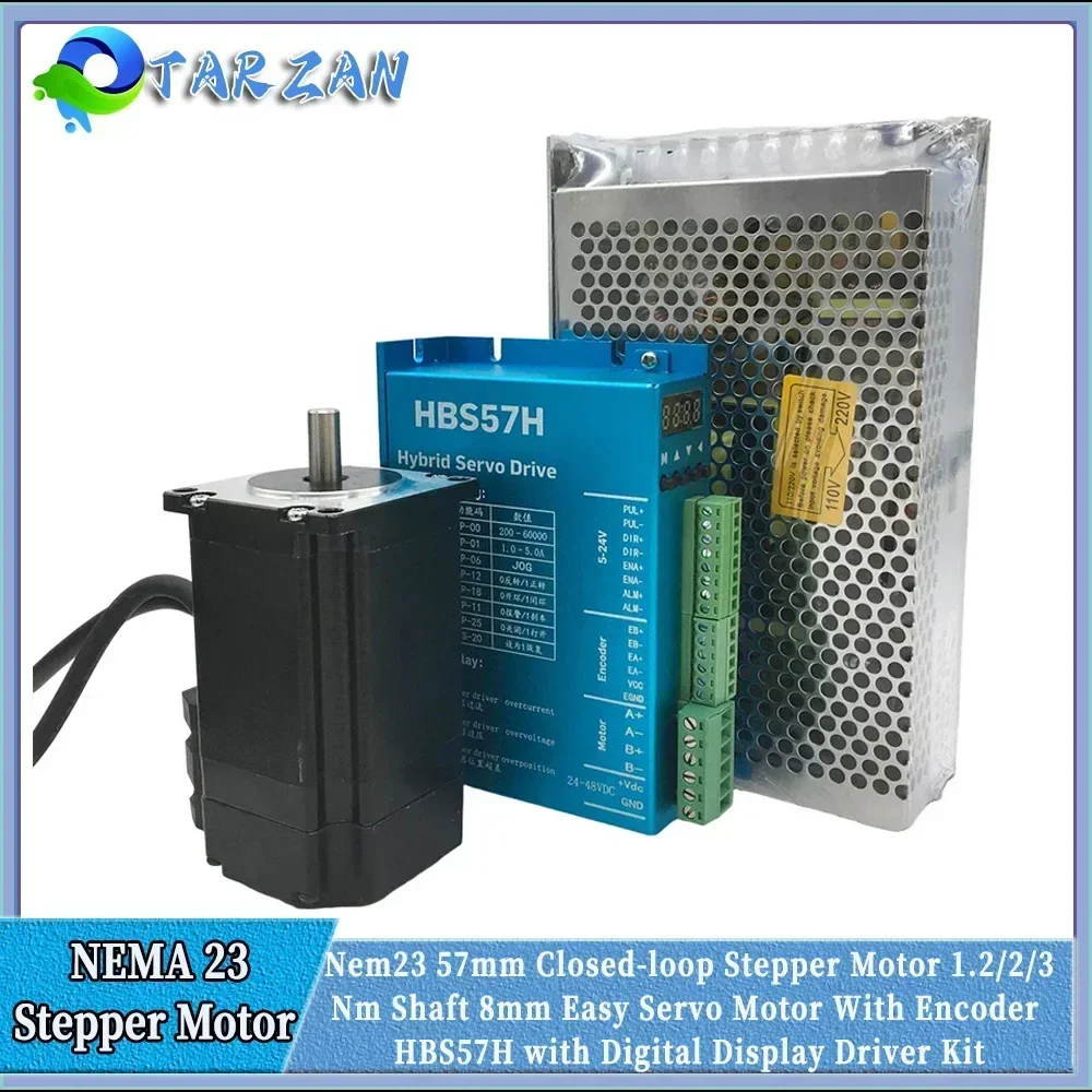 Nem23 57 мм шаговый двигатель с замкнутым контуром 4a 1