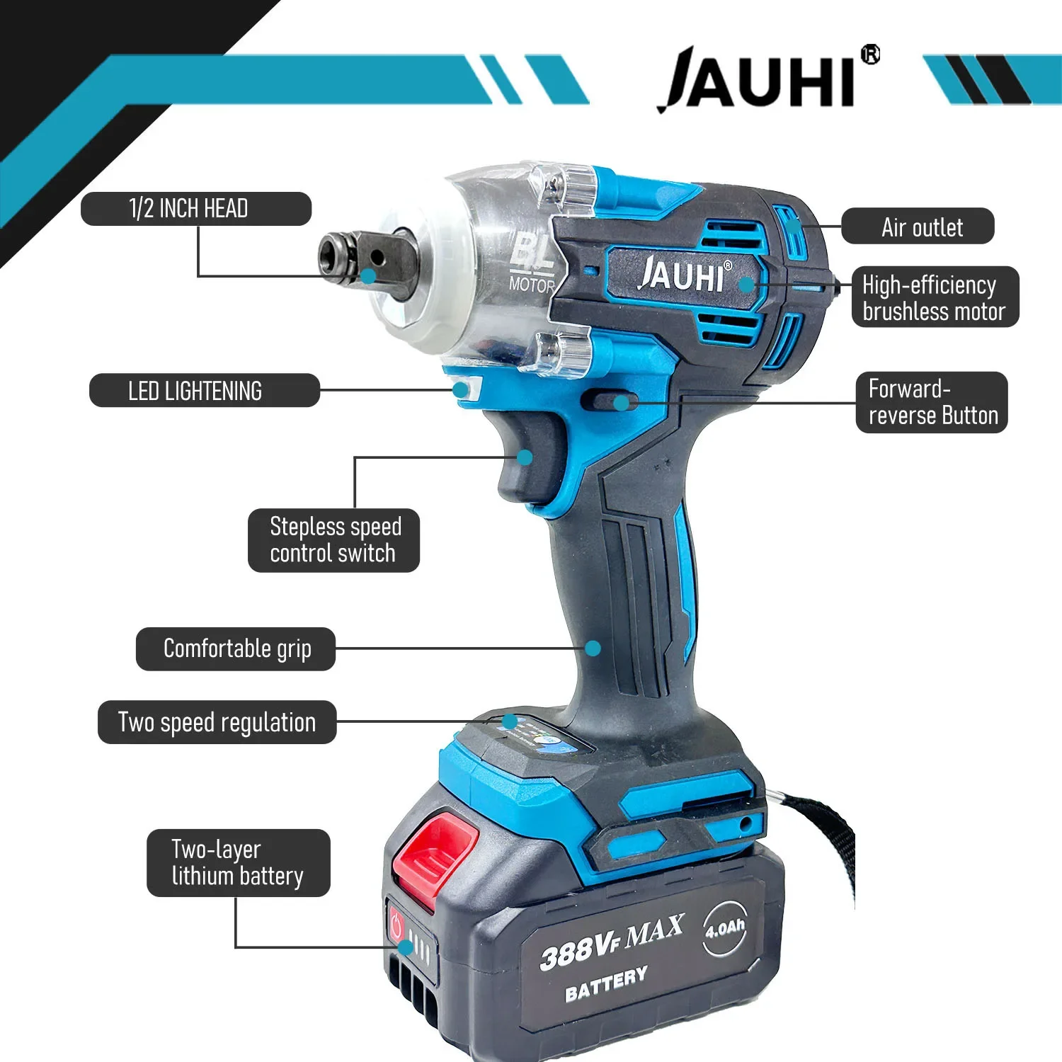 Jauhi 520n.m бесщеточный электрический - Фотография_2