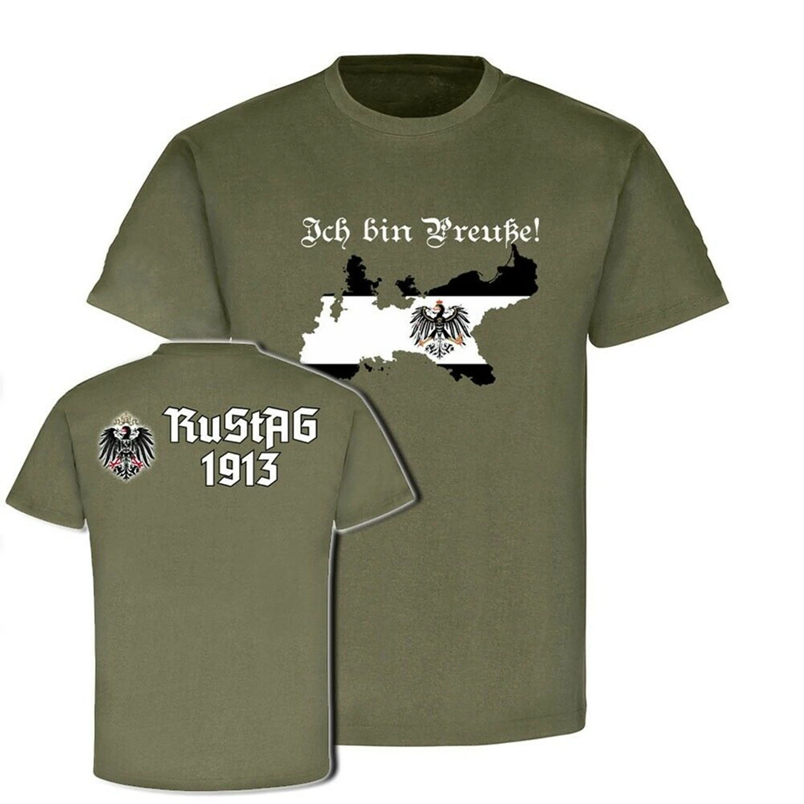 Винтажная футболка i am prussian prussia home kaiser