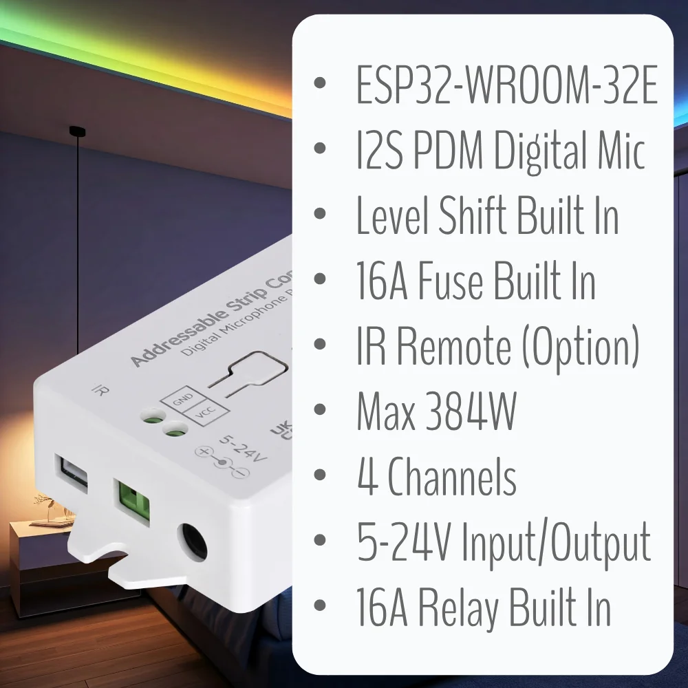Iotorero wled esp32 контроллер - Фотография_2