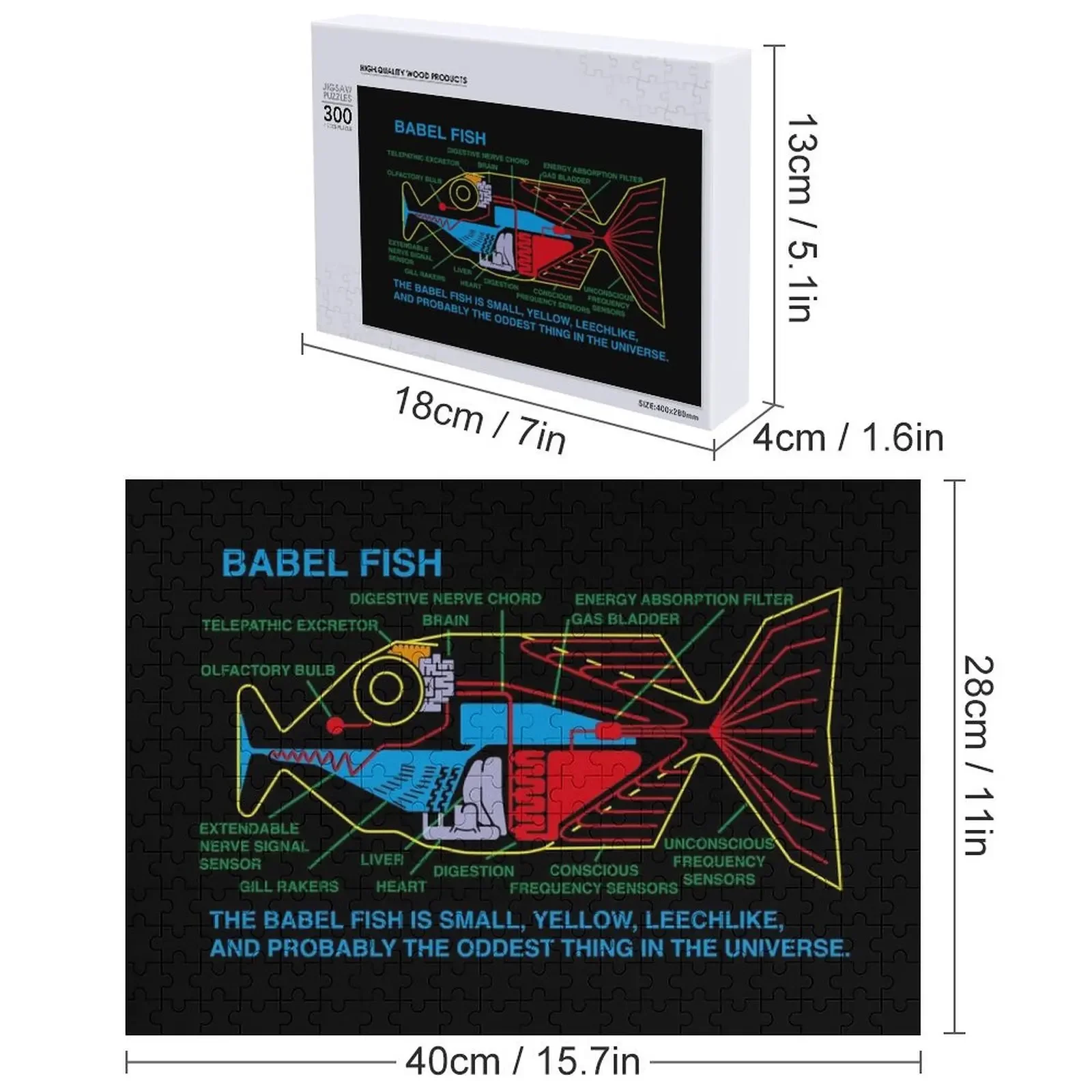 Ndvh babel fish h2g2 пазл детская - Фотография_5