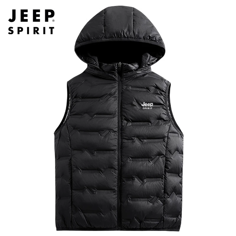 Jeep spirit мужской пуховый жилет с короткими рукавами