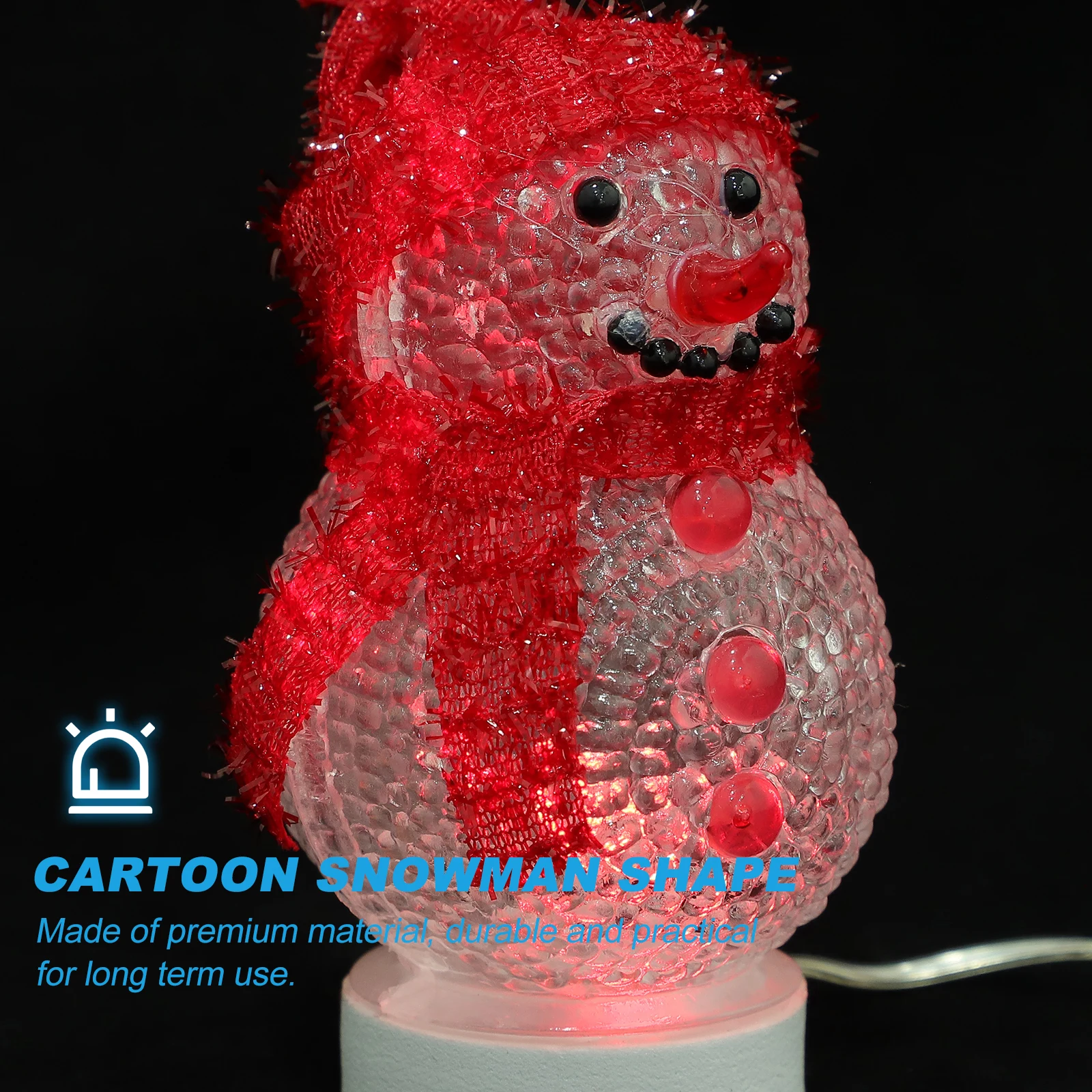 Снеговик ночник домашний декор - Фотография_3