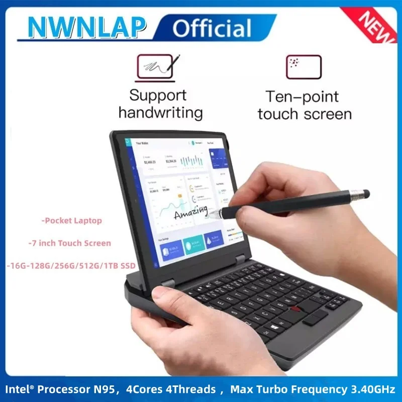 7-дюймовый мини-ноутбук intel n95