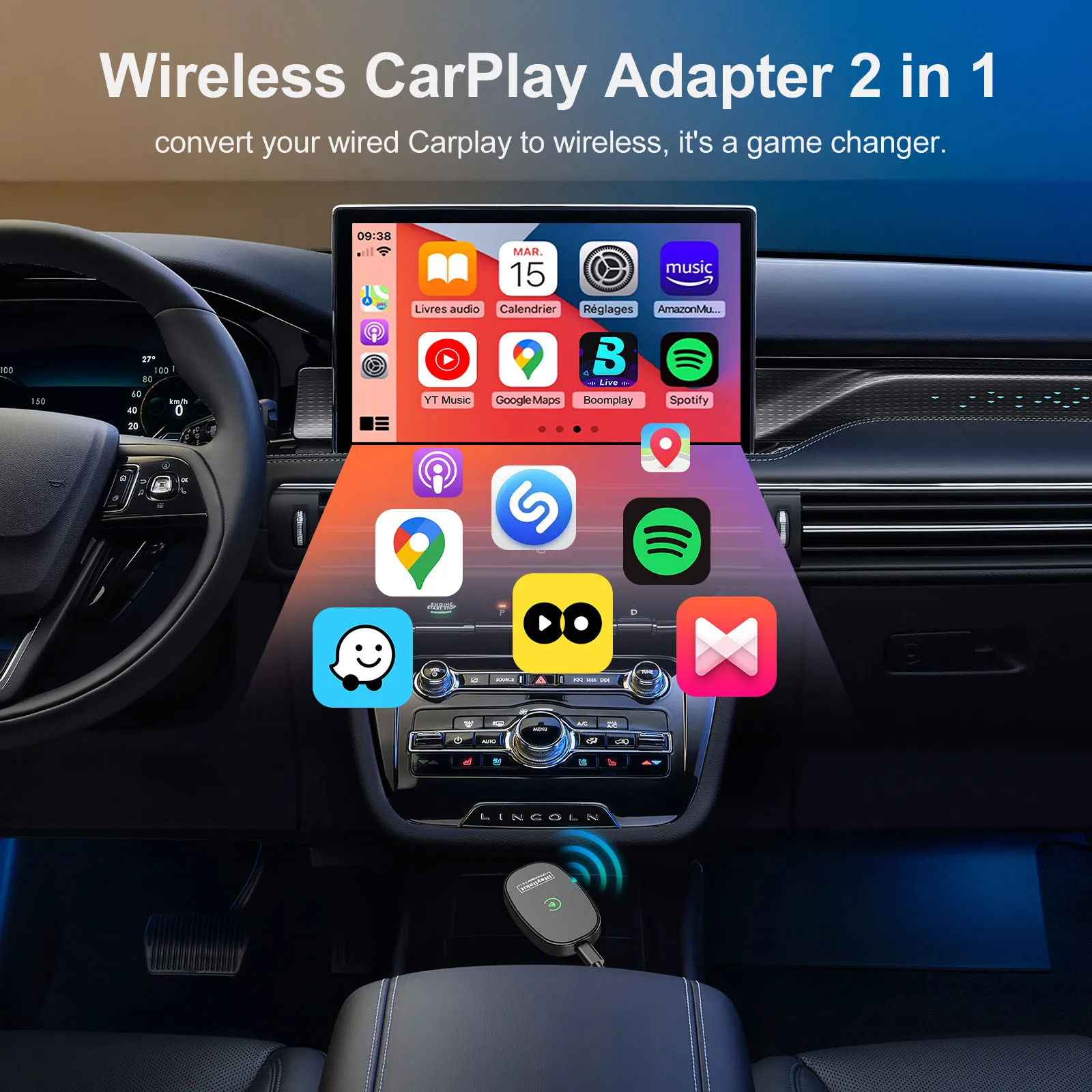 Iheylinkit wireless carplay android - Фотография_4
