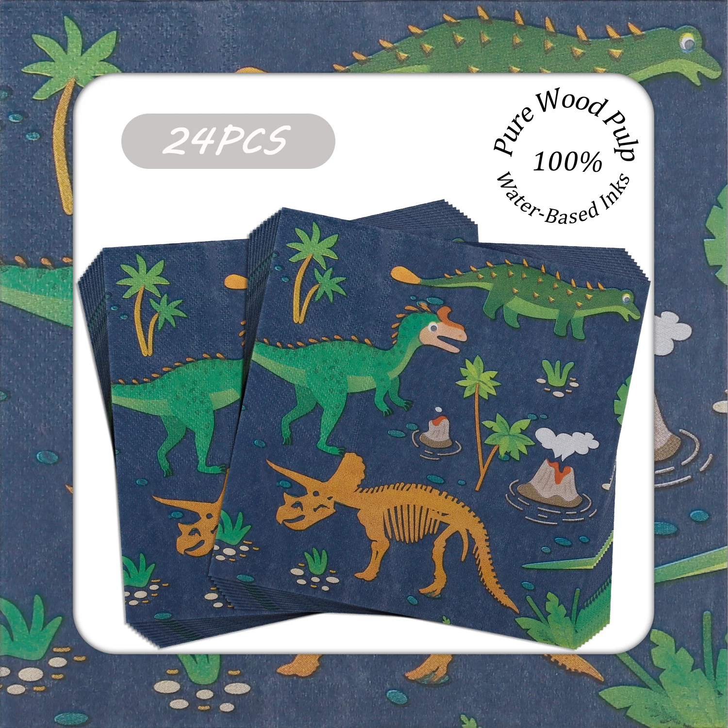 Доисторические салфетки t-rex из