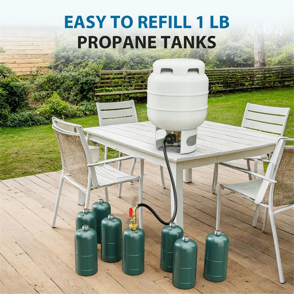 Адаптер для заправки пропана aa25 для резервуаров на 1 фунт - Фотография_4