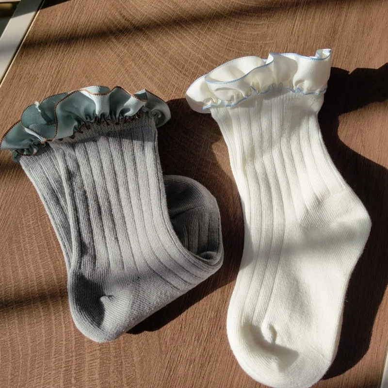 Детские носки, хлопковые носки-трубочки для новорожденных - Фотография_3