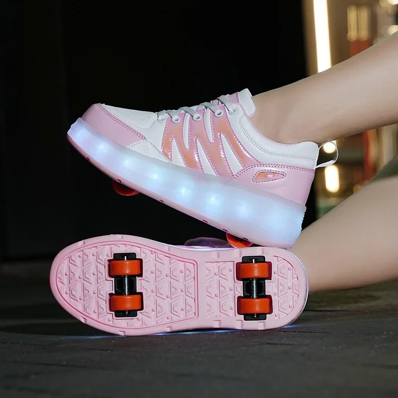 Led racing roller skating women's