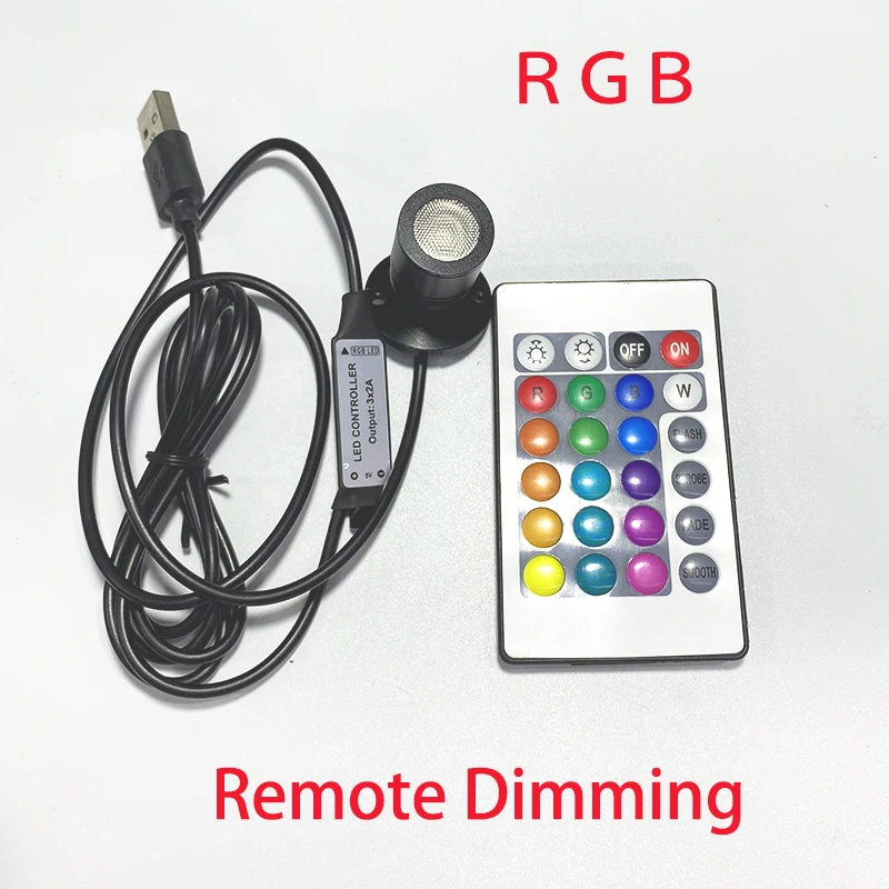 Usb led 1w 3w rgb spotlight mini - Фотография_5