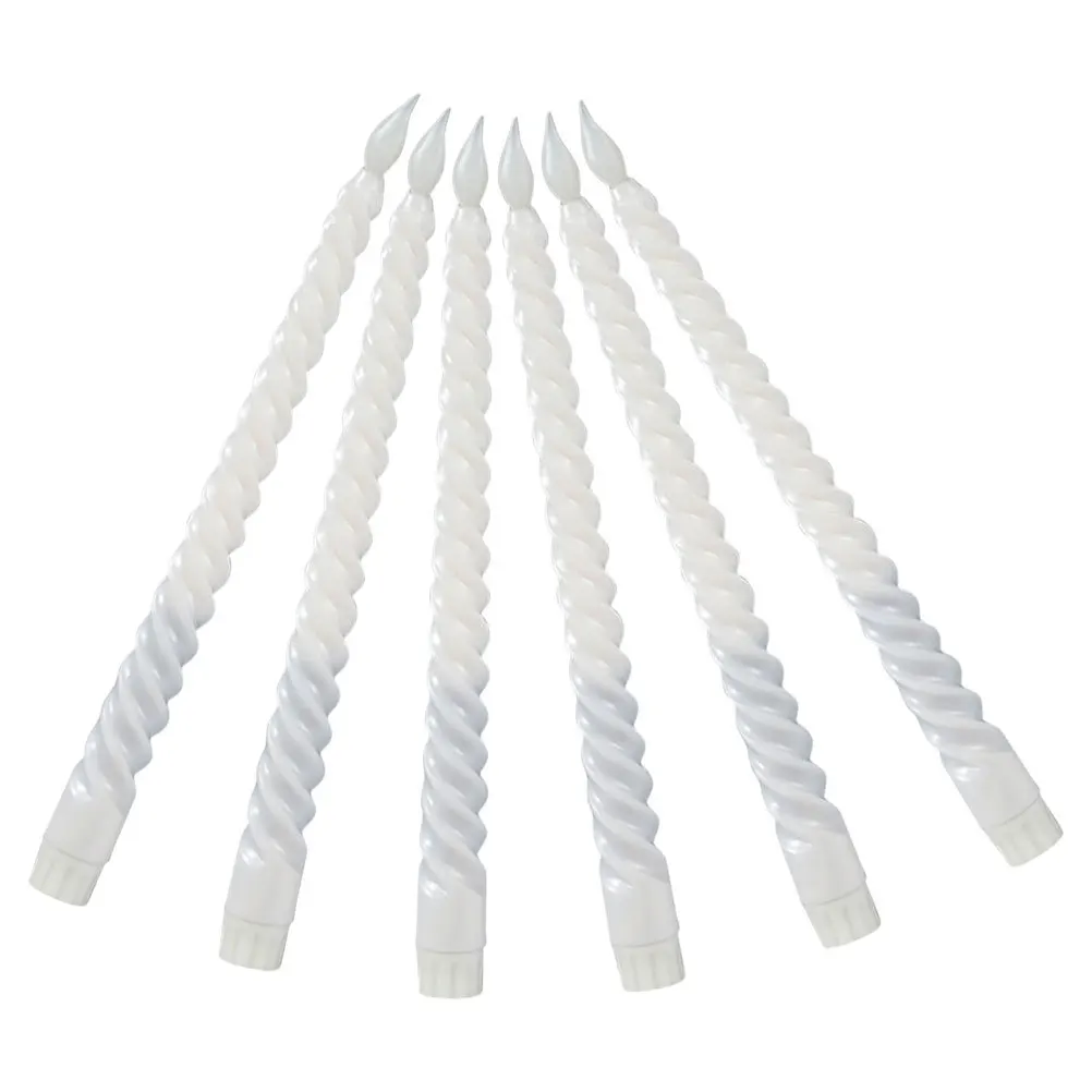 Беспламенные спиральные конические свечи со светодиодным управлением - Фотография_6