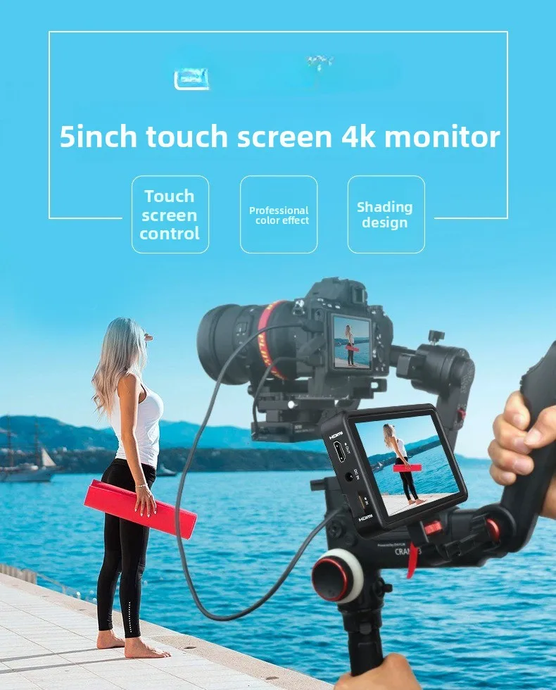 R5 slr 5-дюймовый hdmi-монитор с сенсорным экраном - Фотография_2