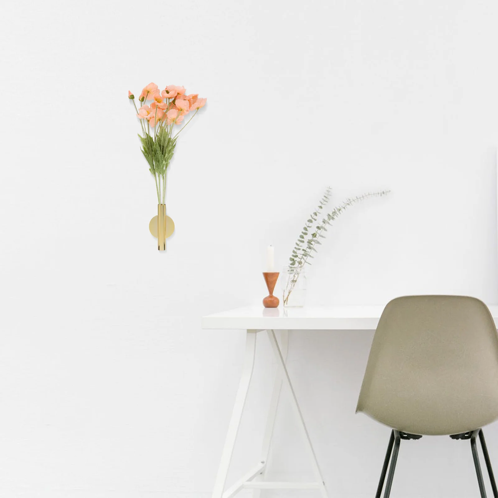 Настенная ваза для цветов металлический - Фотография_2