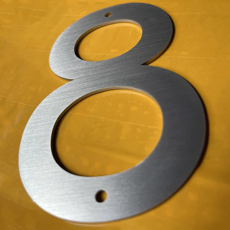5 дюймов плавающие номера дома из нержавеющей стали - Фотография_4