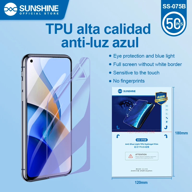Sunshine новая оригинальная 25 шт. гидрогелевая пленка серии ss-075 hd - Фотография_3