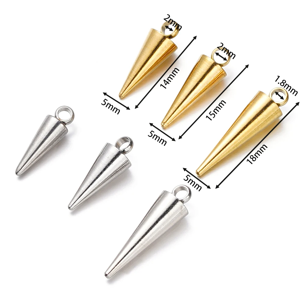 Подвески в виде конуса из нержавеющей стали - Фотография_2