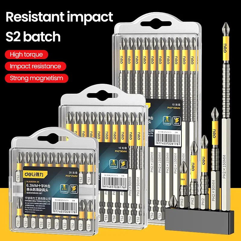 Нескользящая ph2 магнитная крестовая отвертка с пакетной головкой - Фотография_2