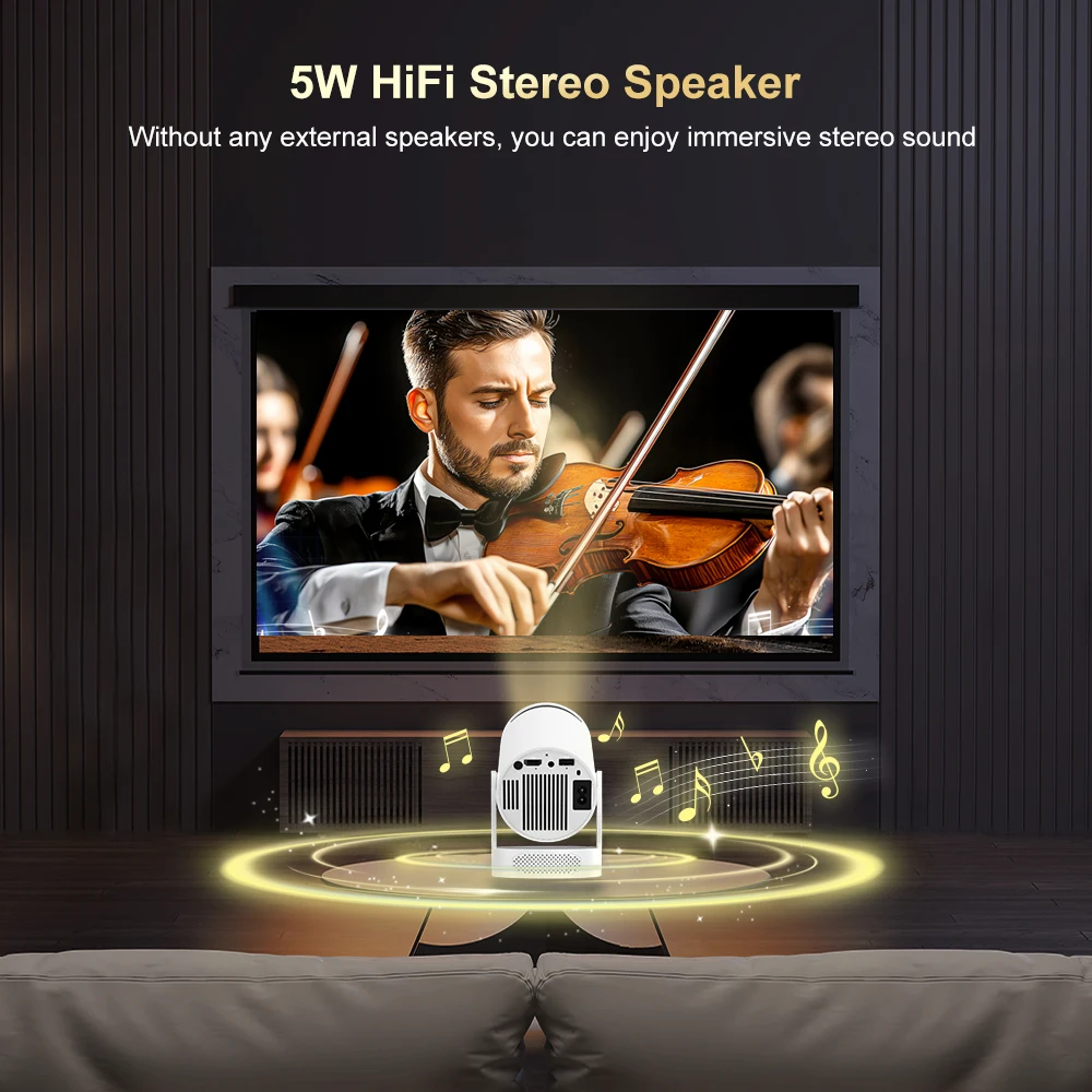 Hy300 pro hi-fi проектор 4k android 11 - Фотография_2