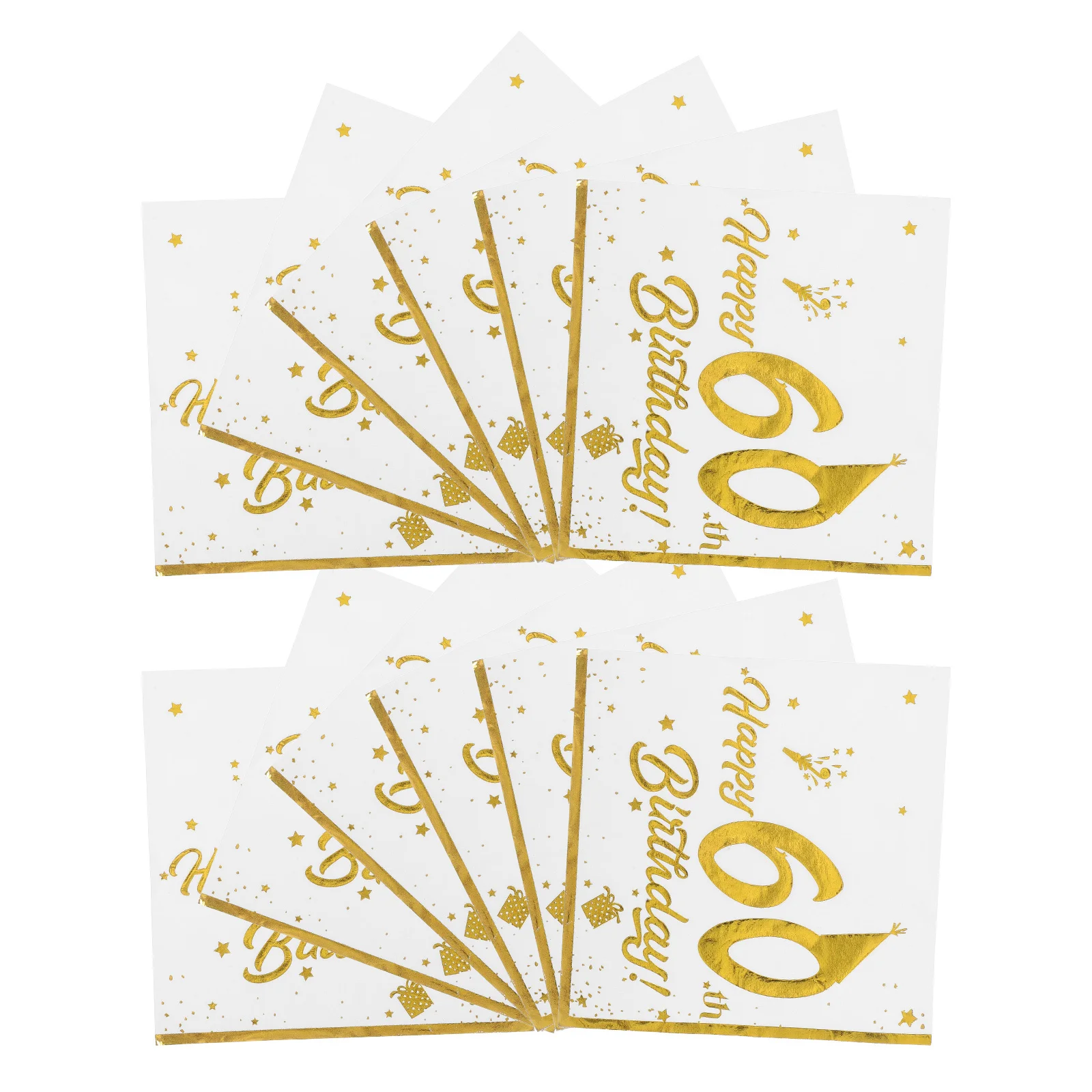 Салфетки на 60-летие из золотой фольги - Фотография_2