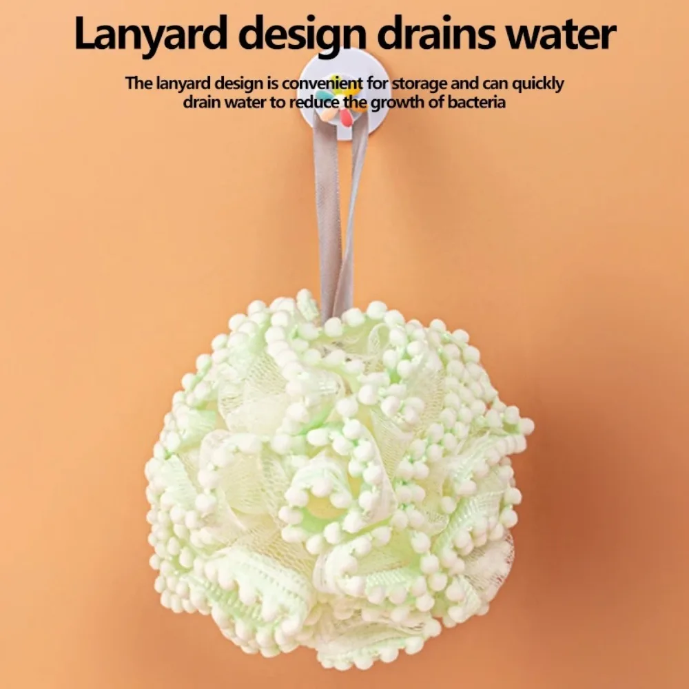 Мягкая пенящаяся губка с цветком для купания - Фотография_4