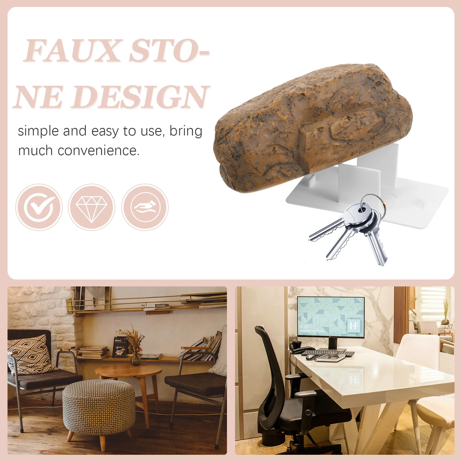 Скрытый чехол для ключей для сада - Фотография_3