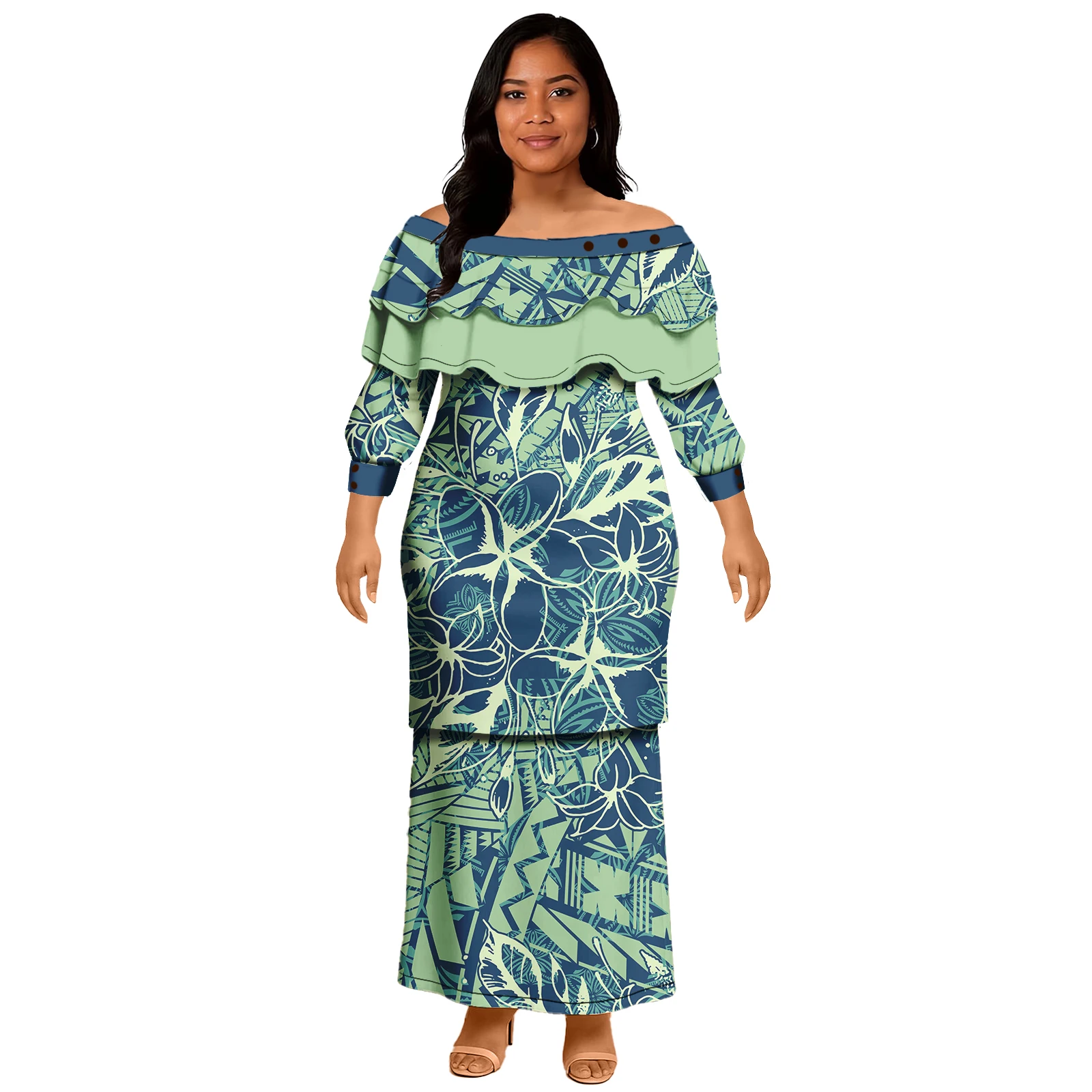 Платье пулетаси полинезийский самоа - Фотография_5