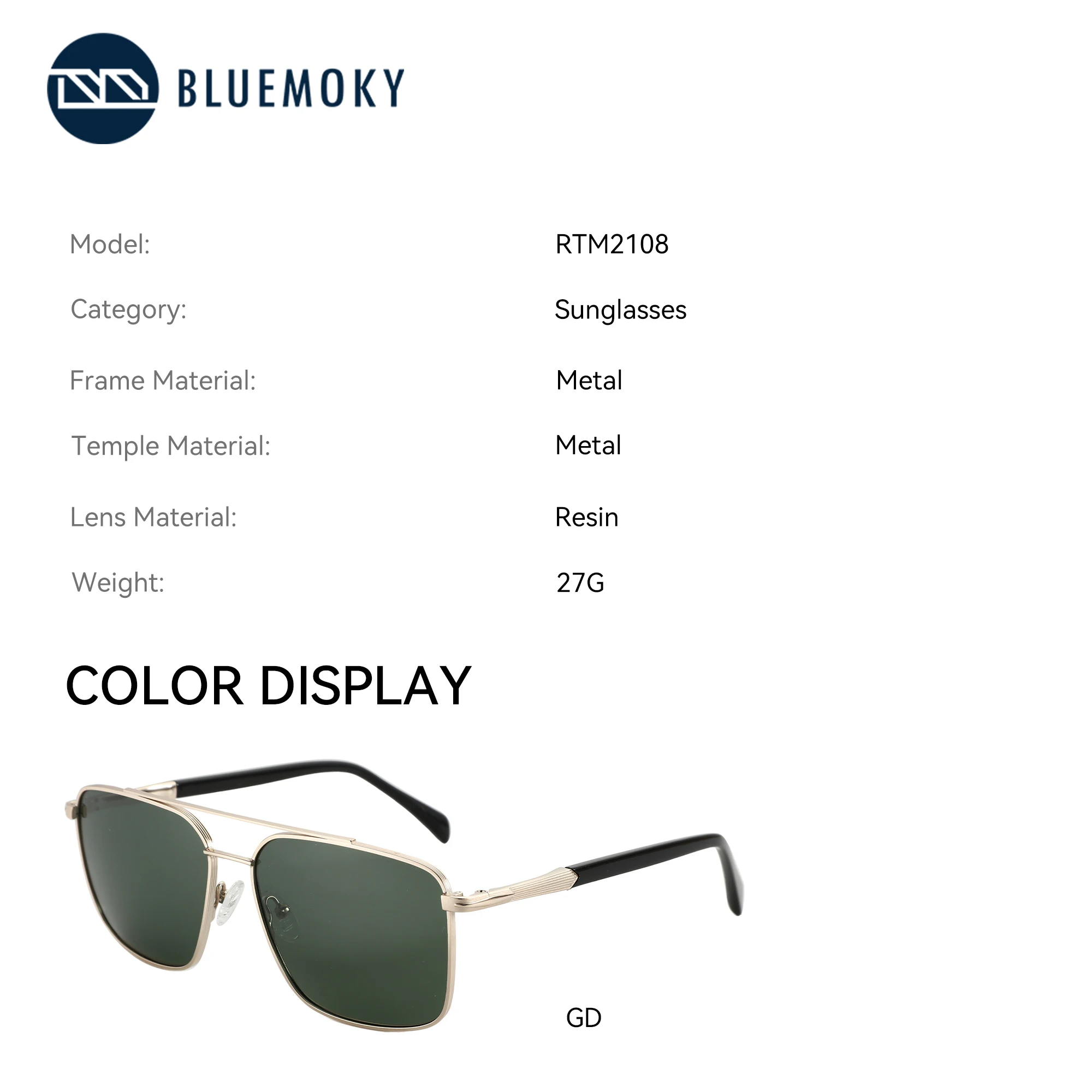 Bluemoky l размер модные металлические - Фотография_2