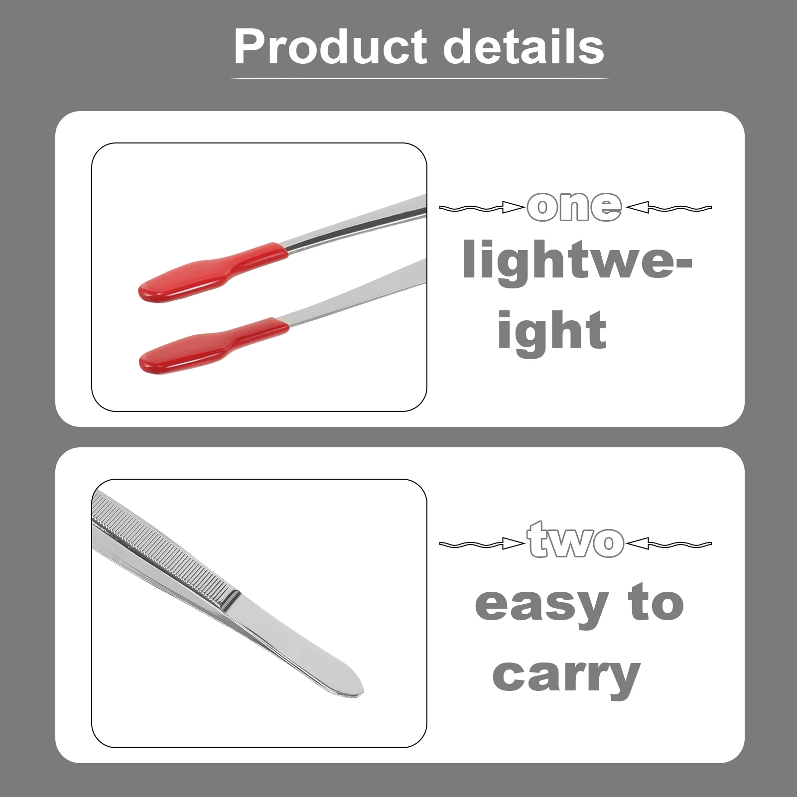 Пинцет из нержавеющей стали с резиновым покрытием - Фотография_5