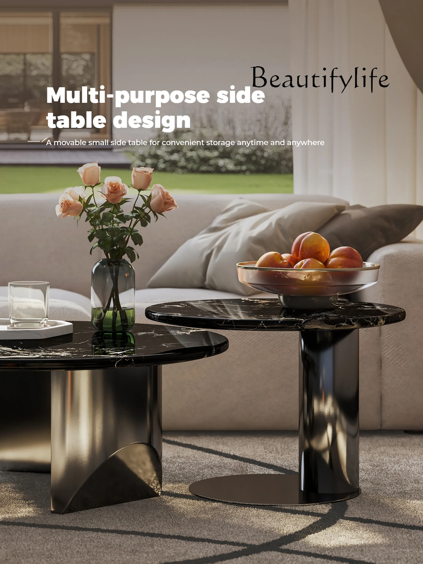 X роскошный итальянский мраморный журнальный столик - Фотография_2