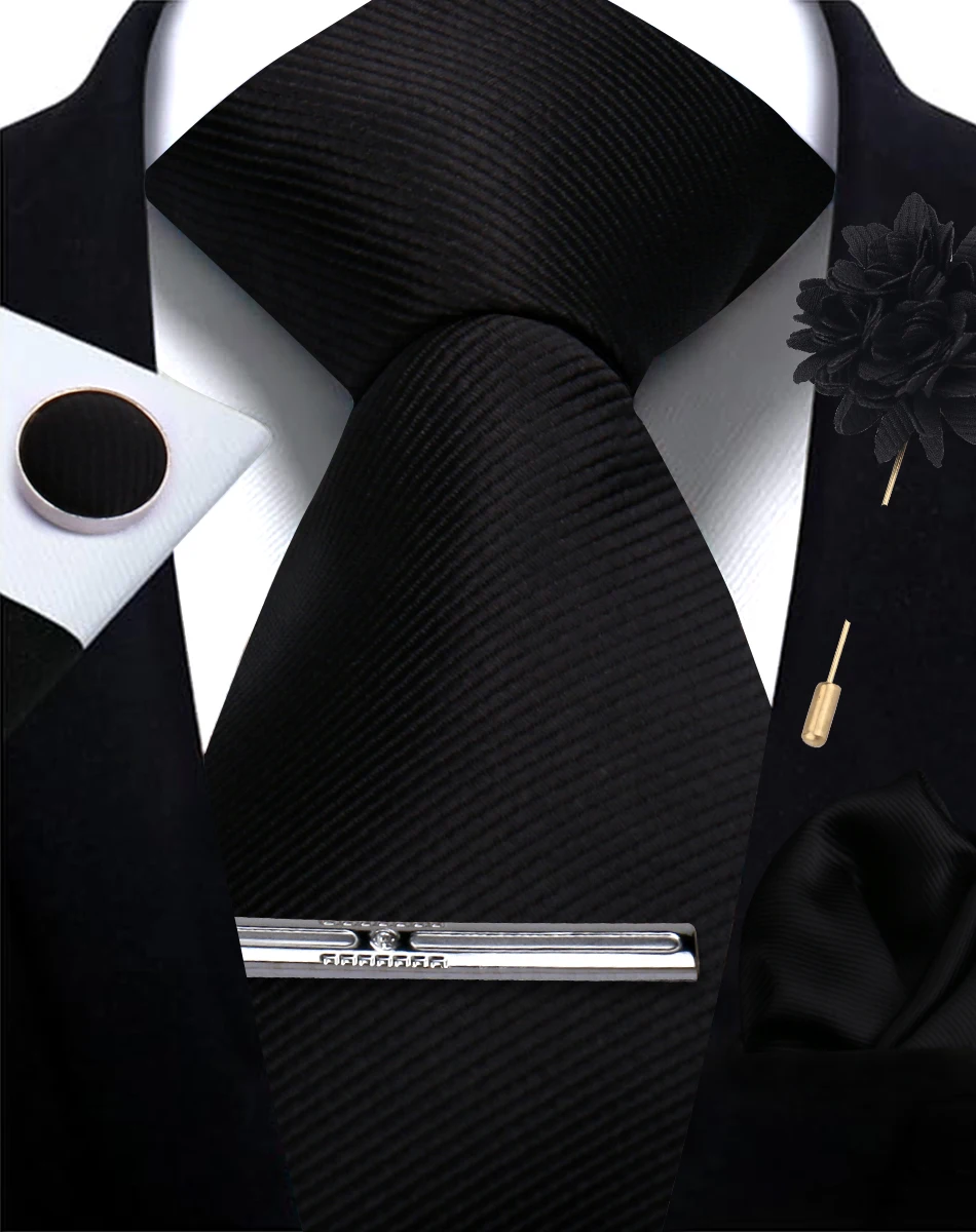 Брендовые деловые однотонные галстуки - Фотография_2