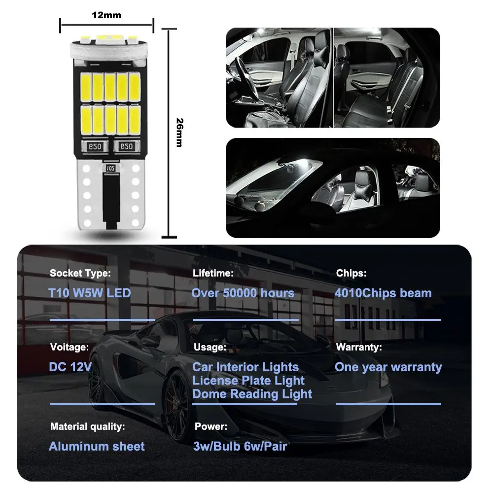 Canbus w5w t10 194 светодиодная - Фотография_4