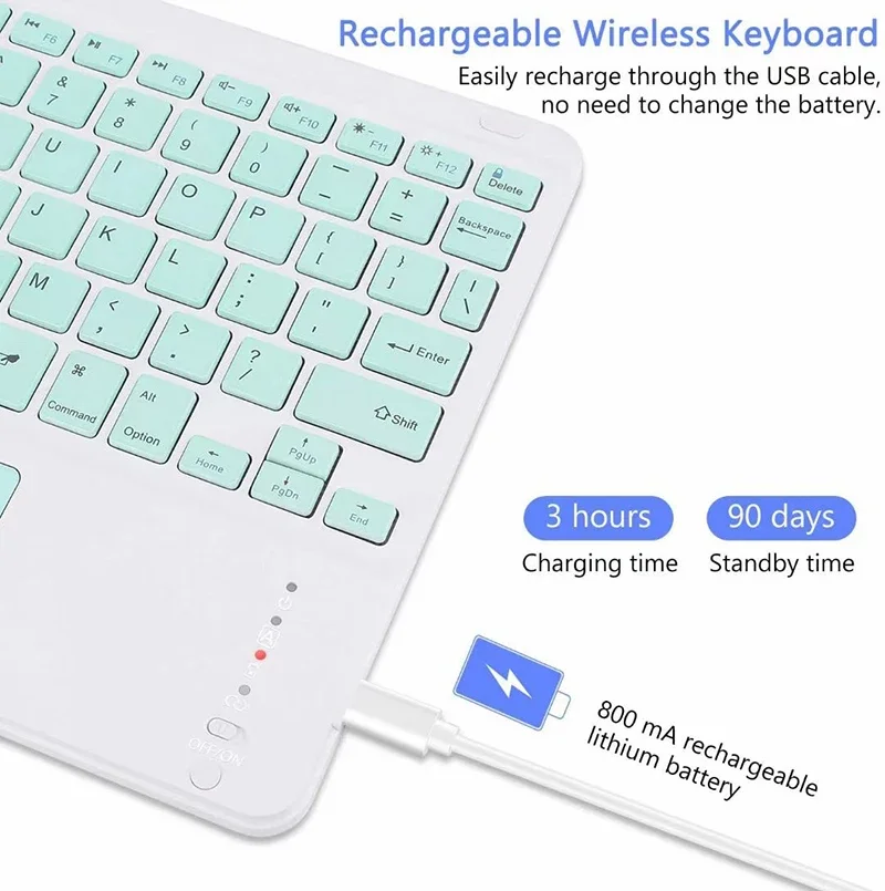 Bluetooth-клавиатура 10-дюймовая - Фотография_3