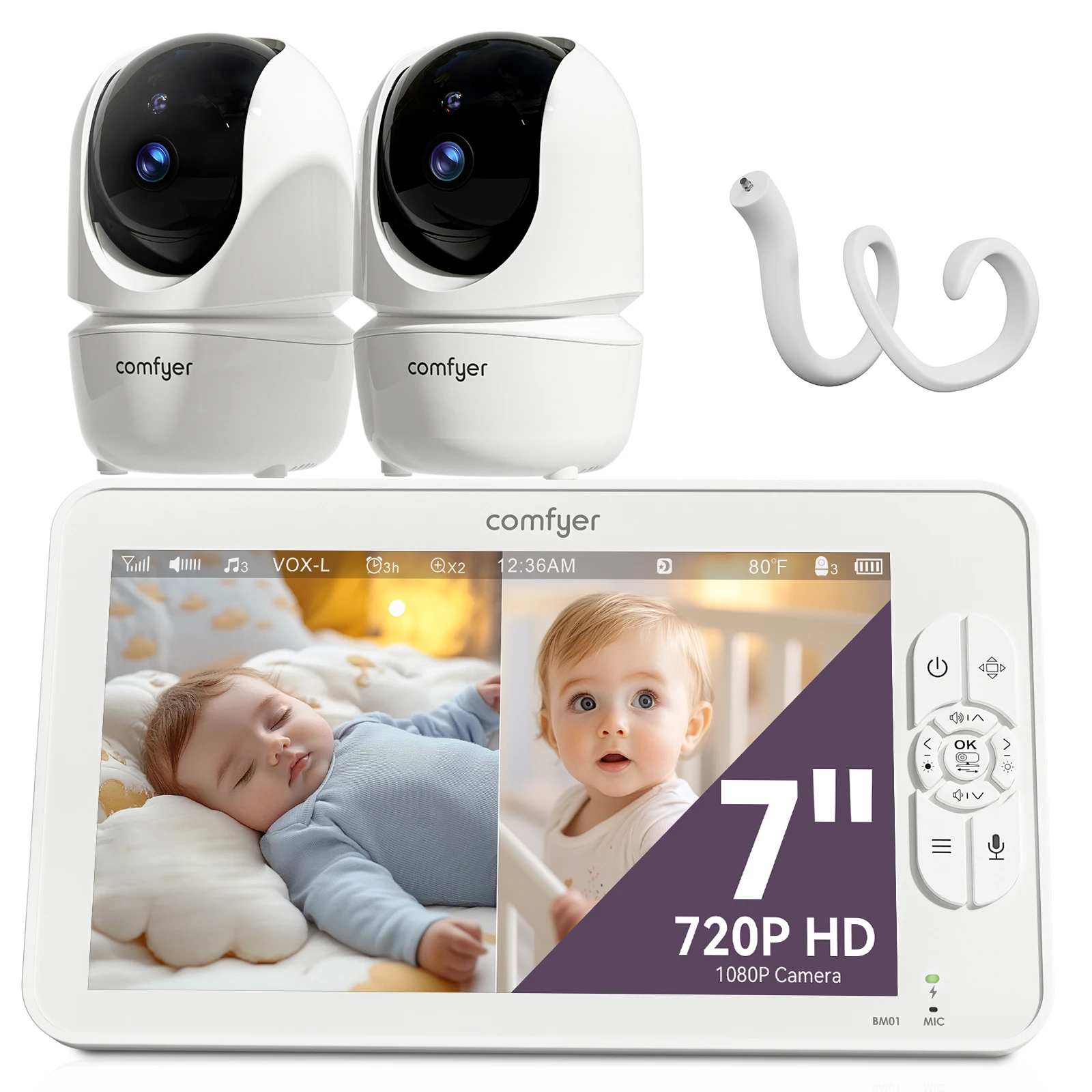 Comfyer 7-дюймовая радионяня с