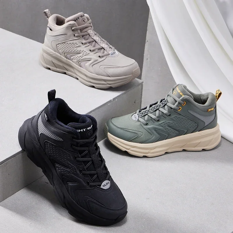 Qiaodan бархатные высокие спортивные туфли для мужчин 2024 - Фотография_4